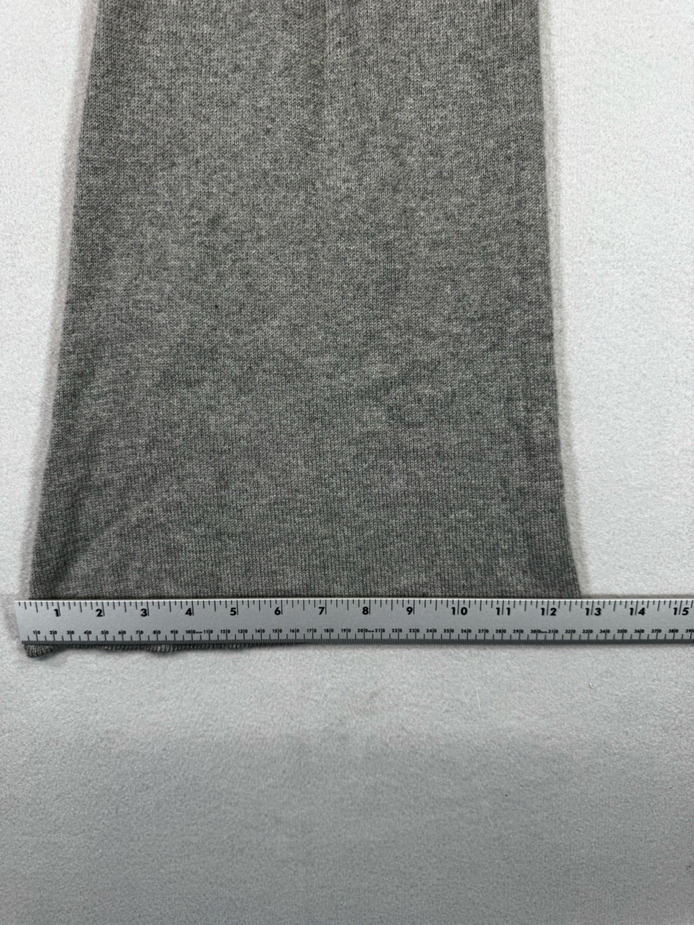 New Florence By Mills Wide Leg High, Fold Over Waist Grey Knit Pants - Picture 3 of 8